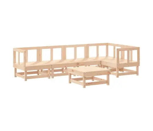 6-Daļīgs Dārza Atpūtas Mēbeļu Komplekts, Priedes Masīvkoks Vidaxl