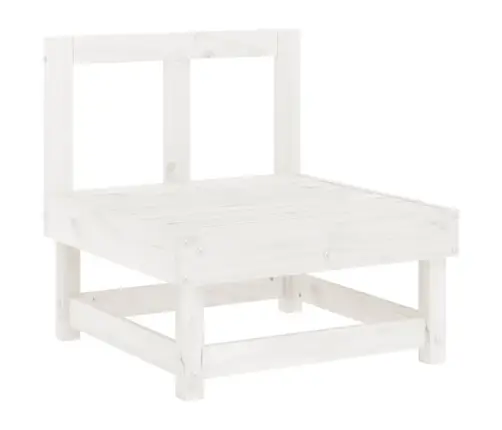 6-Daļīgs Dārza Mēbeļu Komplekts, Balts Priedes Masīvkoks Vidaxl