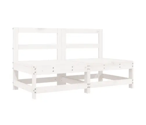 8-Osaline Aiadiivanikomplekt, Valge, Täismännipuit