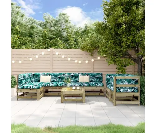 8-Daļīgs Dārza Mēbeļu Komplekts, Impregnēts Priedes Koks  Vidaxl