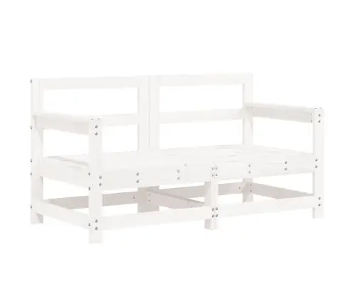 6-Osaline Aiamööbli Komplekt, Valge, Männipuit