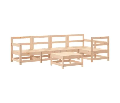 6-Daļīgs Dārza Atpūtas Mēbeļu Komplekts, Priedes Masīvkoks Vidaxl