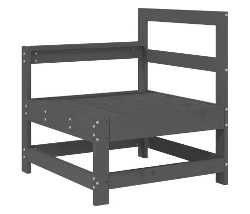 6-Daļīgs Dārza Mēbeļu Komplekts, Pelēks Priedes Masīvkoks Vidaxl