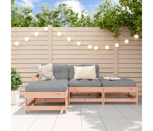 4-Osaline Aiamööbli Komplekt, Ebatsuuga Puit