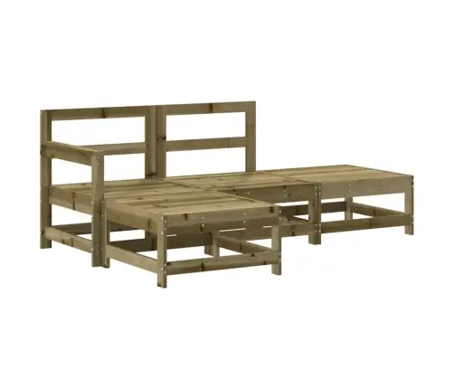 4-Daļīgs Dārza Mēbeļu Komplekts, Impregnēts Priedes Koks Vidaxl