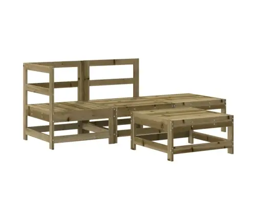 4-Osaline Aiamööbli Komplekt, Immutatud Männipuit