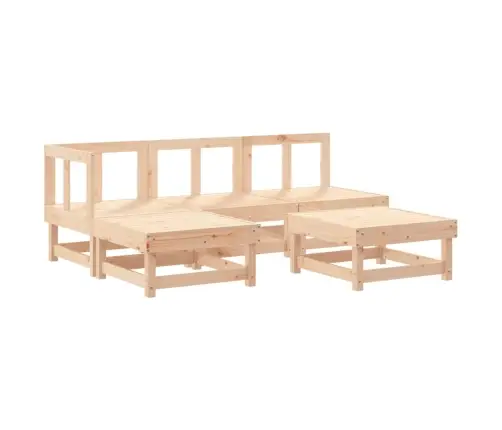 5-Daļīgs Dārza Atpūtas Mēbeļu Komplekts, Priedes Masīvkoks Vidaxl