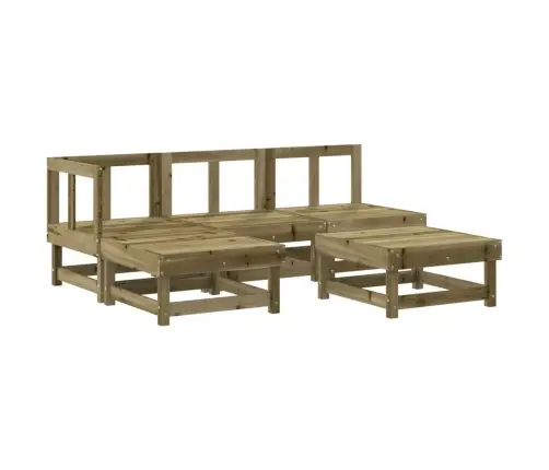 5-Osaline Aiamööbli Komplekt, Immutatud Männipuit