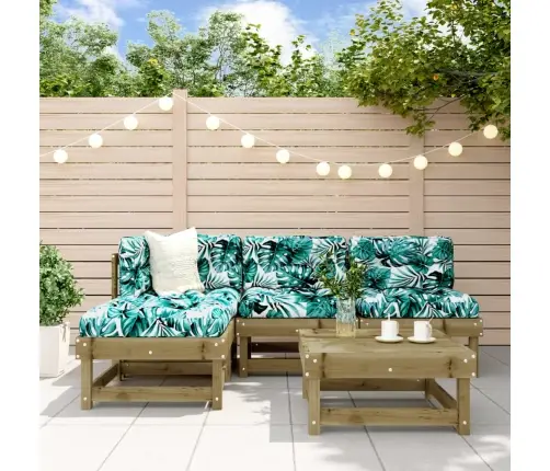 5-Osaline Aiamööbli Komplekt, Immutatud Männipuit