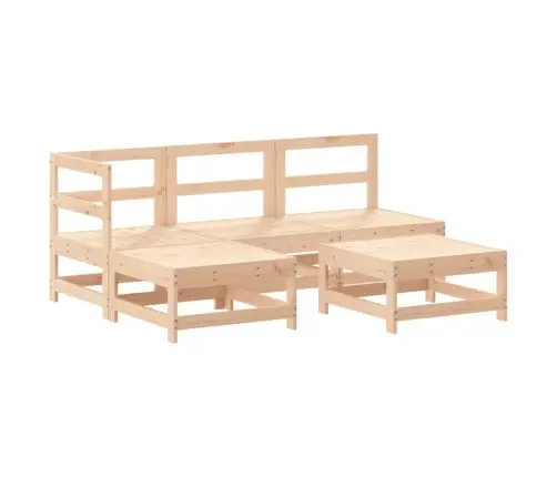 5-Daļīgs Dārza Atpūtas Mēbeļu Komplekts, Priedes Masīvkoks Vidaxl