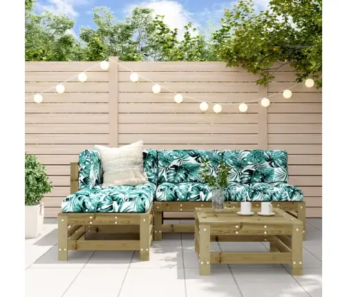 5-Osaline Aiamööbli Komplekt, Immutatud Männipuit