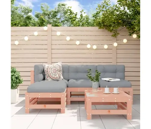 5-Daļīgs Dārza Atpūtas Mēbeļu Komplekts Duglasa Egles Masīvkoks Vidaxl