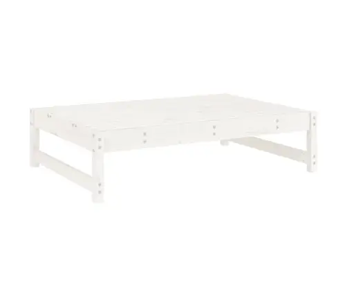 5-Osaline Aiamööbli Komplekt, Valge, Männipuit