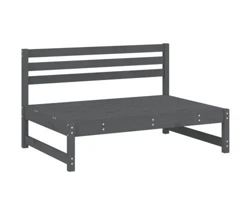 5-Daļīgs Dārza Atpūtas Mēbeļu Komplekts, Pelēks Priedes Koks Vidaxl