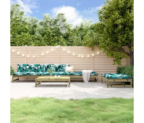 Sodo Poilsio Baldų Komplektas, 5 Dalių, Impregnuota Pušis