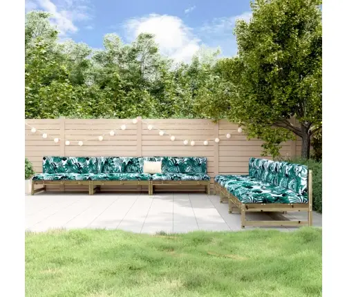 6-Daļīgs Dārza Mēbeļu Komplekts, Impregnēts Priedes Koks Vidaxl