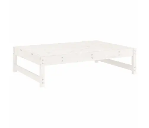 6-Osaline Aiamööbli Komplekt, Valge, Männipuit