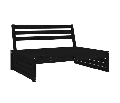 2-Daļīgs Dārza Atpūtas Mēbeļu Komplekts, Melns Priedes Koks Vidaxl 2-Daļīgs Dārza Atpūtas Mēbeļu Komplekts, Melns Priedes Koks Vidaxl