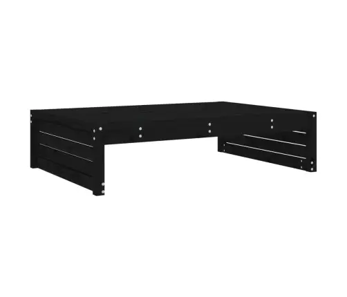 2-Daļīgs Dārza Atpūtas Mēbeļu Komplekts, Melns Priedes Koks Vidaxl 2-Daļīgs Dārza Atpūtas Mēbeļu Komplekts, Melns Priedes Koks Vidaxl