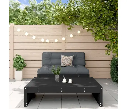 2-Daļīgs Dārza Atpūtas Mēbeļu Komplekts, Melns Priedes Koks Vidaxl 2-Daļīgs Dārza Atpūtas Mēbeļu Komplekts, Melns Priedes Koks Vidaxl