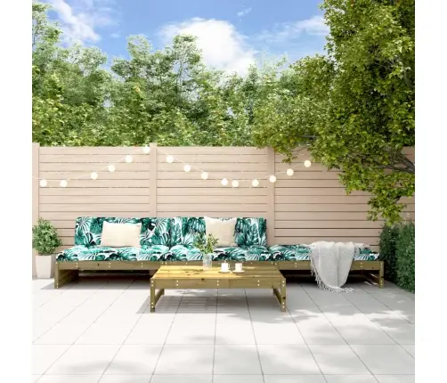 4-Daļīgs Dārza Mēbeļu Komplekts, Impregnēts Priedes Koks Vidaxl