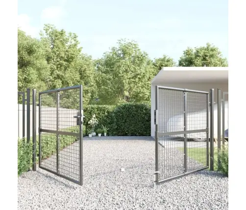 Võrgust Aiavärav, Antratsiithall, 300 X 125 cm Tsingitud Teras