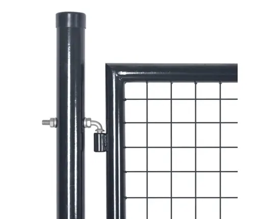 Tinkliniai Sodo Vartai, Antracito Spalvos, 400X125 cm Cinkuotas Plienas