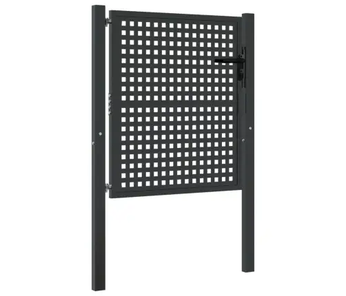 Dārza Vārti, Antracīta Krāsā, 105X100 Cm, Tērauds Vidaxl