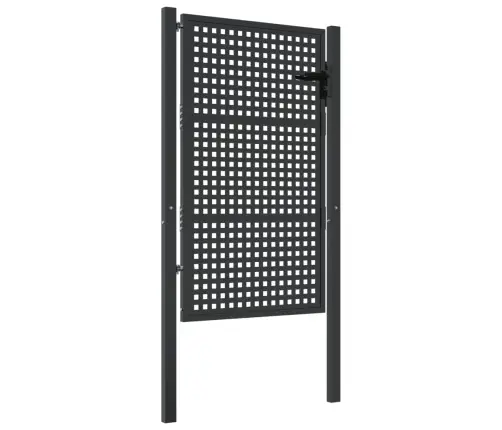 Dārza Vārti, Antracīta Krāsā, 105X150 Cm, Tērauds Vidaxl