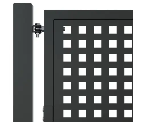 Dārza Vārti, Antracīta Krāsā, 105X200 Cm, Tērauds Vidaxl