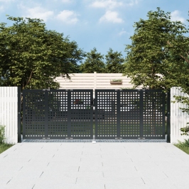 Sodo Vartai, Antracito Spalvos, 300X150cm Plienas