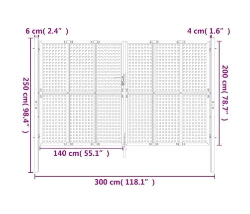 Aiavärav, Antratsiithall, 300 X 200 cm Teras