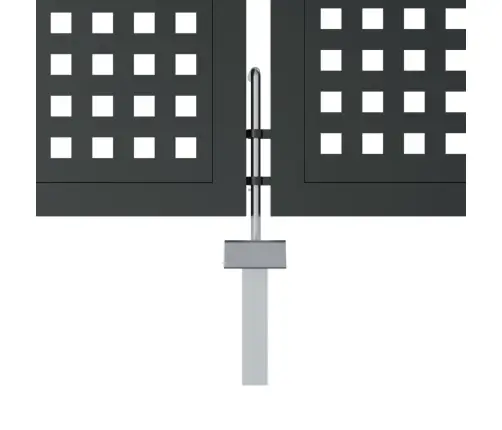 Dārza Vārti, Pelēki, 400X150 Cm, Tērauds Vidaxl