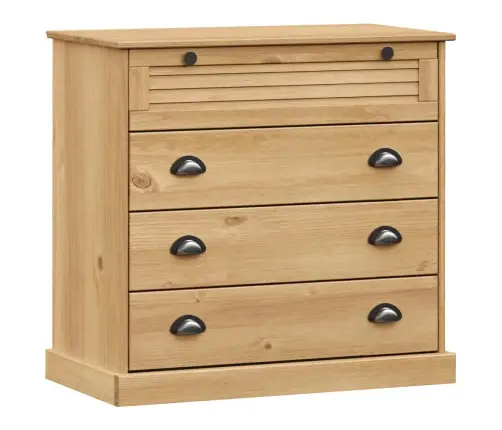 Skapītis Ar Atvilktnēm Vigo, 80X40X76 Cm, Priedes Masīvkoks Vidaxl