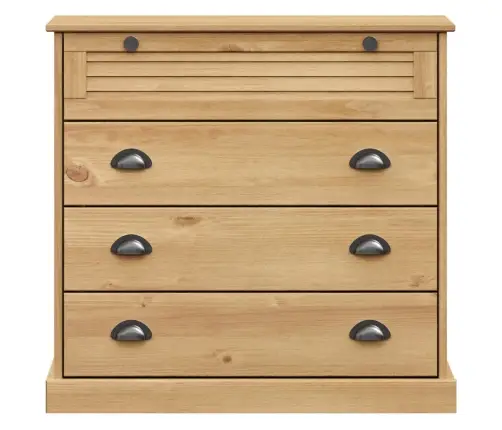 Skapītis Ar Atvilktnēm Vigo, 80X40X76 Cm, Priedes Masīvkoks Vidaxl