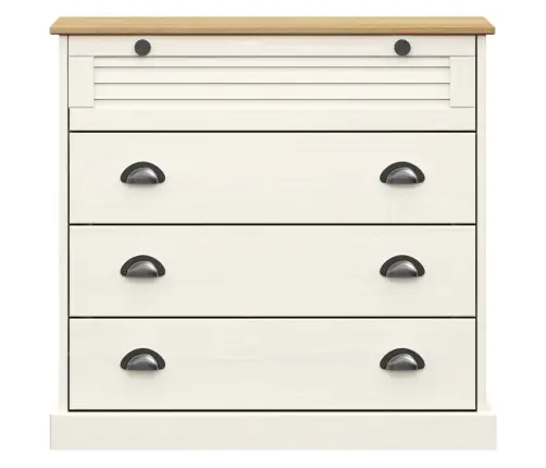 Skapītis Ar Atvilktnēm Vigo, 80X40X76 Cm, Priedes Masīvkoks Vidaxl