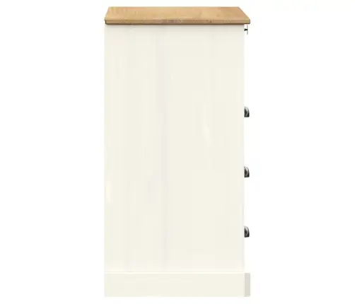 Skapītis Ar Atvilktnēm Vigo, 80X40X76 Cm, Priedes Masīvkoks Vidaxl