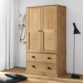 Skapis Vigo, 90X55X170 Cm, Priedes Masīvkoks Vidaxl