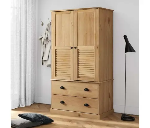 Skapis Vigo, 90X55X170 Cm, Priedes Masīvkoks Vidaxl