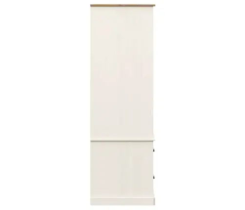 Skapis Vigo, 90X55X170 Cm, Priedes Masīvkoks, Balts Vidaxl Skapis Vigo, 90X55X170 Cm, Priedes Masīvkoks, Balts Vidaxl