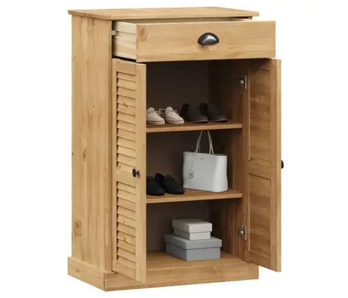 Apavu Skapis Vigo, 60X35X96 Cm, Priedes Masīvkoks Vidaxl