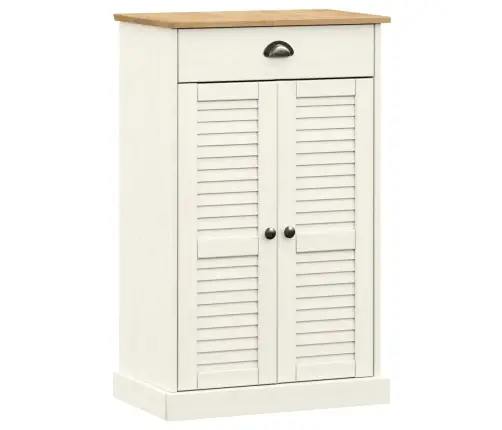 Kingakapp "Vigo", Valge, 60 X 35 X 96 cm Männipuit