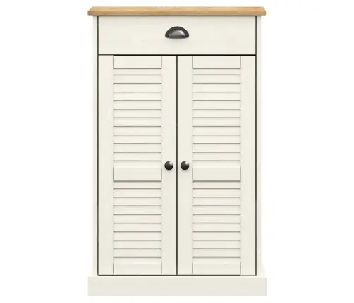 Kingakapp "Vigo", Valge, 60 X 35 X 96 cm Männipuit