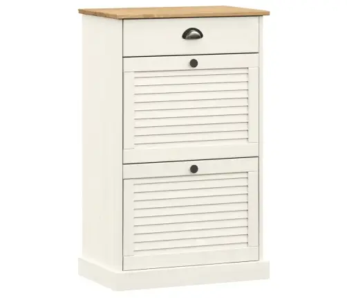 Kingakapp "Vigo", 60 X 35 X 96 cm Valge, Männipuit