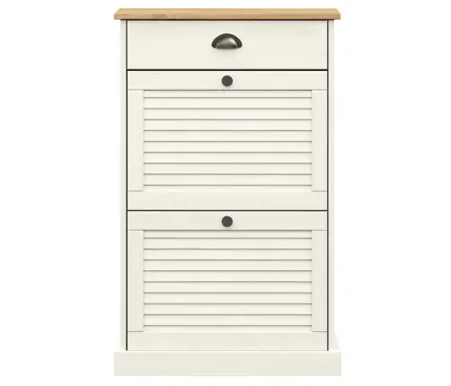 Kingakapp "Vigo", 60 X 35 X 96 cm Valge, Männipuit