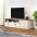 Tv Skapītis Vigo, 156X40X40 Cm, Priedes Masīvkoks, Balts Vidaxl