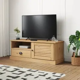Tv Skapītis Vigo, 106X40X40 Cm, Priedes Masīvkoks Vidaxl