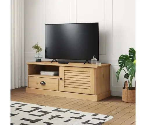 Tv Skapītis Vigo, 106X40X40 Cm, Priedes Masīvkoks Vidaxl