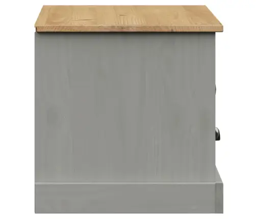 Tv Skapītis Vigo, 106X40X40 Cm, Priedes Masīvkoks, Pelēks Vidaxl