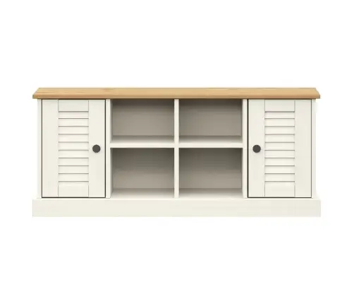Apavu Skapis Vigo, 106X35X45 Cm, Priedes Masīvkoks, Balts Vidaxl